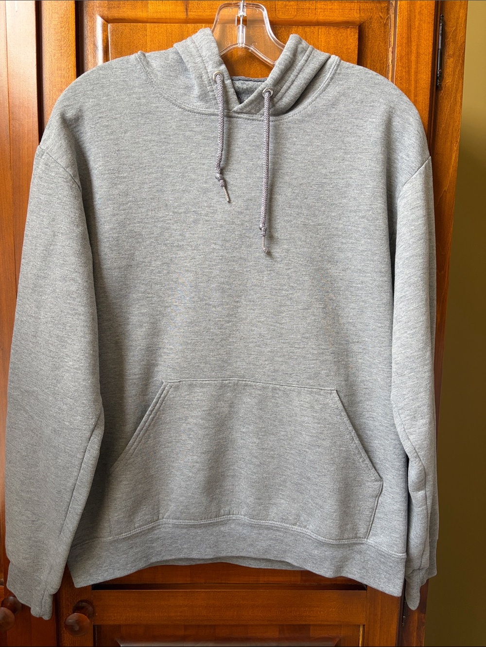 Ladies Grey Hooded Sweatshirt